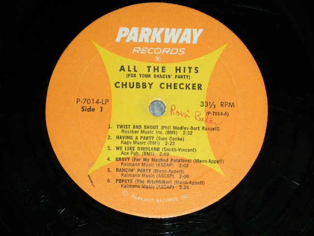 画像: CHUBBY CHECKER - ALL THE HITS ( MINT-/Ex+++ )   / 1963 US AMERICA 1ORIGINAL MONO Used LP 