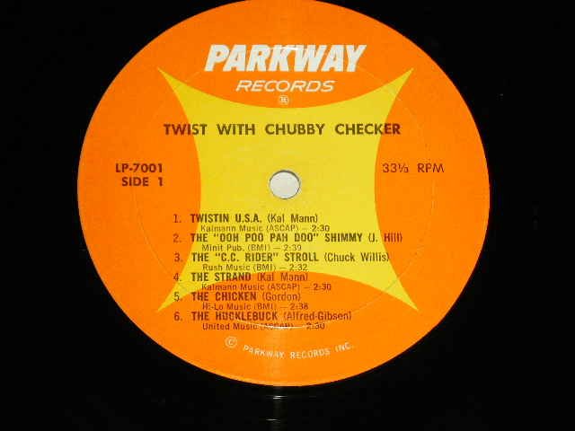 画像: CHUBBY CHECKER - TWIST WITH CHUBBY CHECKER ( Ex+,VG+/Ex+ )   / 196 US AMERICA 2nd Press "ORANGE & YELLOW" Label MONO Used LP 