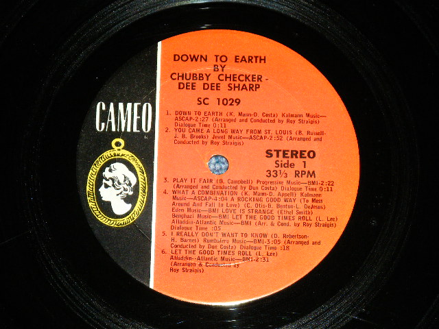 画像: CHUBBY CHECKER & DEE DEE SHARP - DOWN & EARTH ( Ex+/Ex+ ) / 1962 US AMERICA ORIGINAL STEREO Used LP 