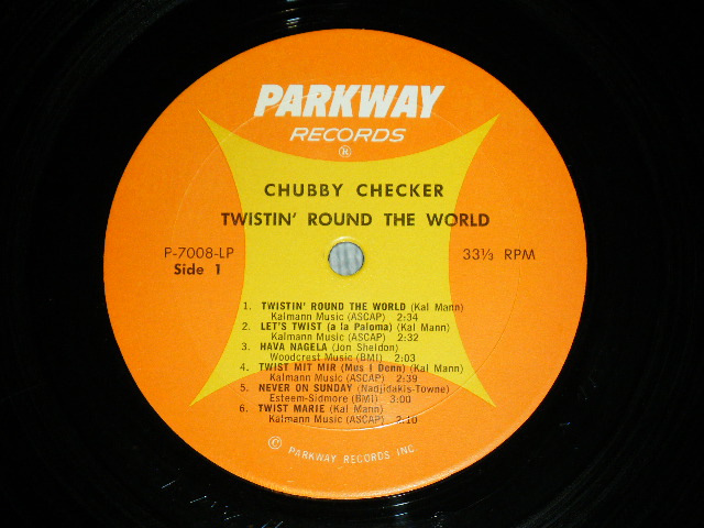 画像: CHUBBY CHECKER - TWISTIN' ROUND THE WORLD ( MINT-/MINT- )   / 1962 US AMERICA ORIGINAL MONO Used LP 
