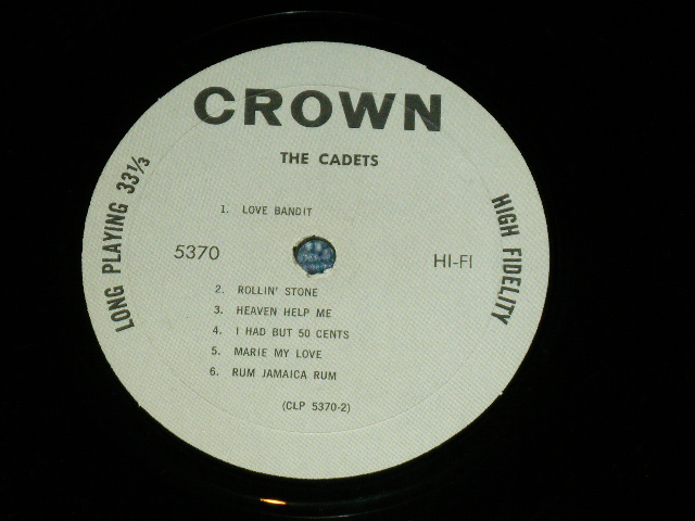 画像: THE CADETS - THE CADETS / 1963 US ORIGINAL MONO Used  LP  