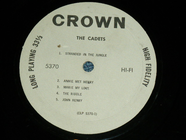 画像: THE CADETS - THE CADETS / 1963 US ORIGINAL MONO Used  LP  