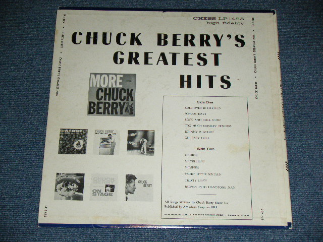 画像: CHUCK BERRY -  GREATEST HITS   ( Ex/Ex+ )  / 1964 US AMERICA ORIGINAL "HEAVY Weight & BLUE With SILVER Print" Label Used MONO  LP 