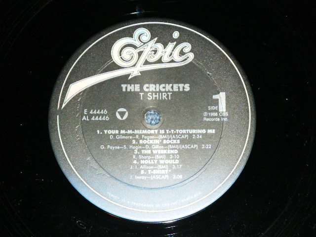 画像: THE CRICKETS - T SHIRT ( Produced by PAUL McCARTNEY of The BEATLES , MINT-/MINT- )  / 1988 US AMERICA ORIGINAL  Used  LP  