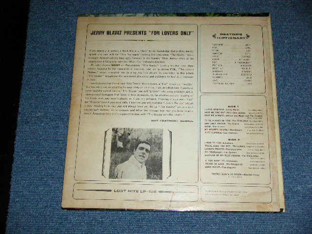 画像: V.A. - JERRY BLAVAT PRESENTS "FOR LOVERS ONLY" : "RADIO SHOW"STYLE With D.J. & TALK SHOW  / 1960's US AMERICA ORIGINAL  Used  LP  