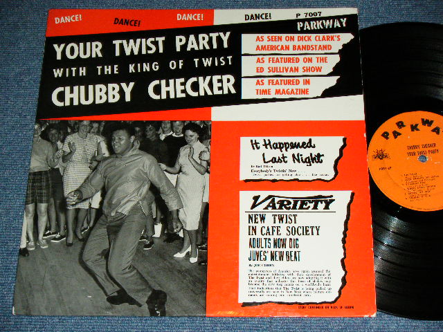 画像1: CHUBBY CHECKER -  YOUR TWIST PARTY  ( 1st press "ORANGE Label" : Ex++/Ex Looks:Ex- )   / 1961 US AMERICA ORIGINAL 1st Press Label MONO Used LP 