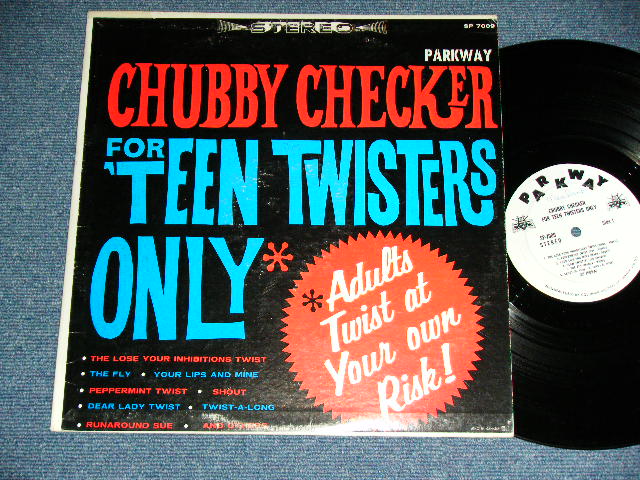 画像1: CHUBBY CHECKER -  FOR TEEN TWISTERS ONLY  ( Ex+/VG+++ )   / 1962 US AMERICA ORIGINAL "WHITE LABEL PROMO"  STEREO  Used LP 