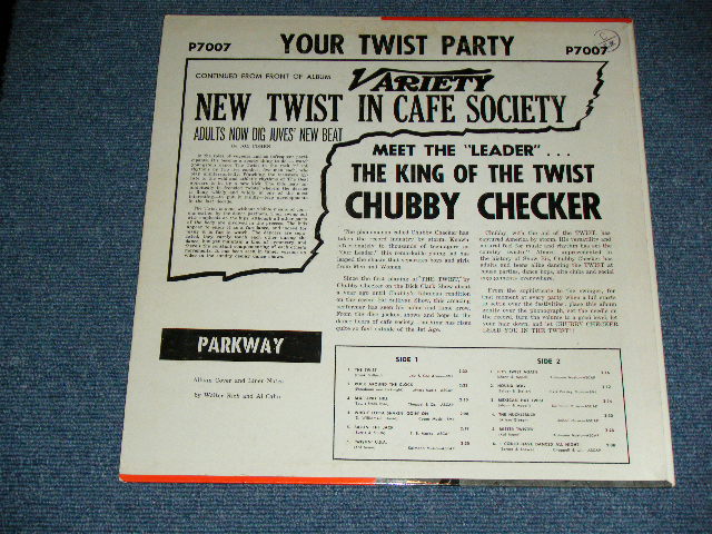 画像: CHUBBY CHECKER -  YOUR TWIST PARTY  ( 2nd press "ORANGE&YELLOW Label" : MINT-/MINT-- )   / 1961 US AMERICA ORIGINAL 2nd Press Label MONO Used LP 
