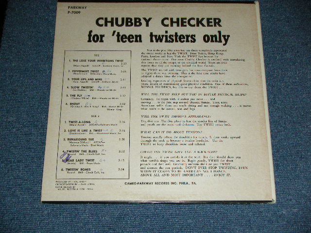 画像: CHUBBY CHECKER -  FOR TEEN TWISTERS ONLY  ( Ex+/Ex+++ )   / 1962 US AMERICA ORIGINAL MONO Used LP 