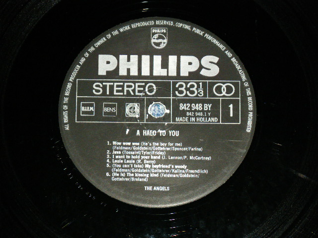 画像: THE ANGELS - A HALO TO YOU (Ex+++/Ex+)  / 1964 US ORIGINAL EXPORT Jacket + HOLLAND Record STREO Used LP  
