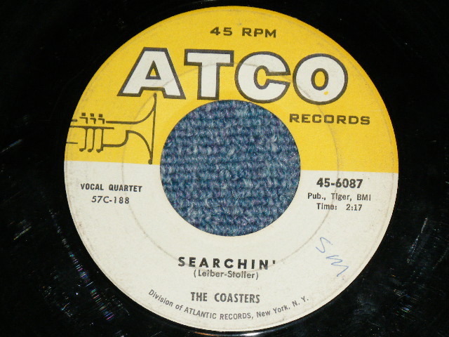 画像: COASTERS - YOUNG BLOOD : SEARCHIN'  / 1957 US AMERICA ORIGINAL Used 7" Single 