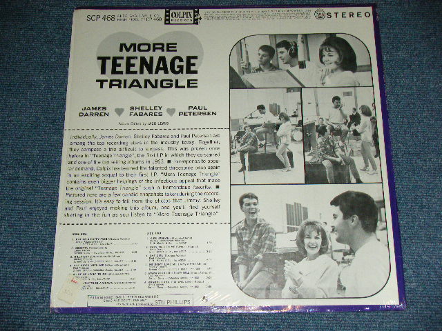画像: JAMES DARREN / SHELLEY FABARES / PAUL PETERSEN - MORE TEENAGE TRIANGLE  ( Ex+++/MINT- ) / 1964 US AMERICA ORIGINAL STEREO  Used LP  