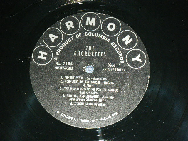画像: THE CHORDETTES - DRIFTING & DREAMING  ( VG+/Ex ) / 1965?  US AMERICA ORIGINAL Used LP 