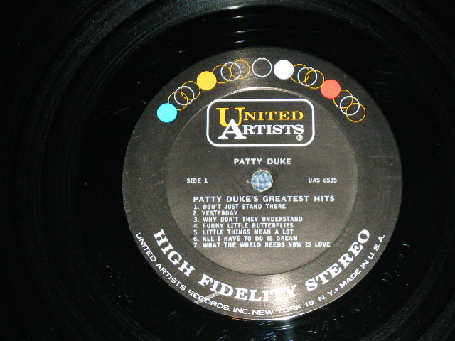 画像: PATTY DUKE - PATTY DUKE'S GREATEST HITS  ( Ex+/Ex++ ) / 1966 US AMERICA ORIGINAL STEREO Used LP  