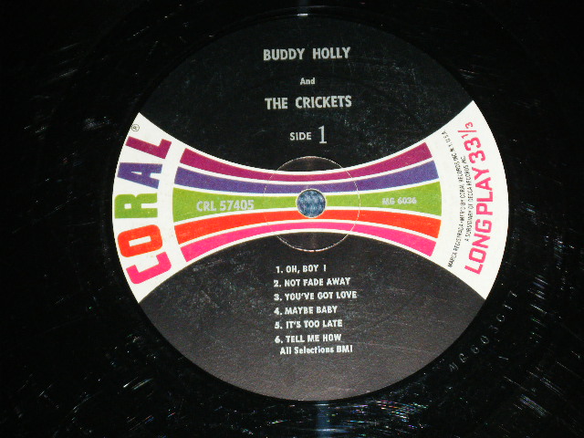 画像: BUDDY HOLLY and THE CRICKETS - BUDDY HOLLY and THE CRICKETS (Ex+/Ex+)  / 1963 US ORIGINAL on CORAL LABEL MONO  Used LP  