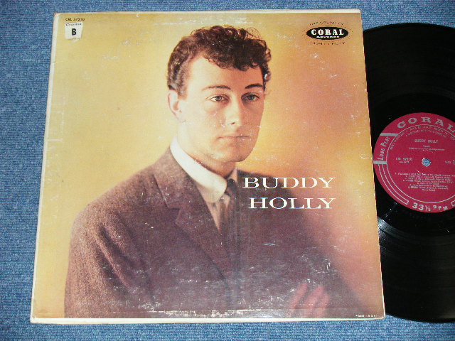 画像1: BUDDY HOLLY - BUDDY HOLLY( Ex-/Ex ) / 1958 US AMERICA ORIGINAL "MAROON Label" MONO Used  LP  