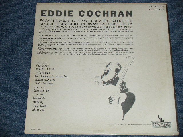 画像: EDDIE COCHRAN - EDDIE COCHRAN ( 2nd ALBUM : Ex-/Ex+++ Looks:Ex+) /1960 US ORIGINAL Audition Stamp Promo mono LP  