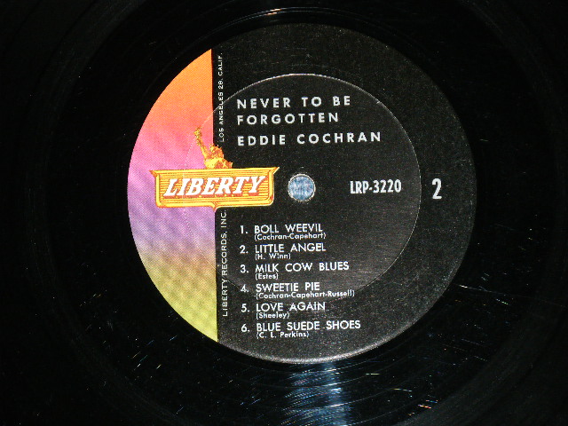 画像: EDDIE COCHRAN - NEVER TO BE FORGETTEN ( Ex/Ex++ ) /1962 US ORIGINAL mono Used LP