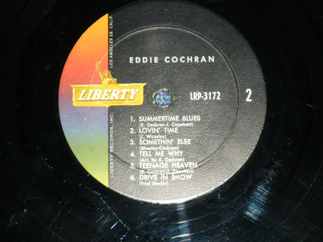 画像: EDDIE COCHRAN - EDDIE COCHRAN ( 2nd ALBUM : Ex-/Ex+,Ex-) /1960 US ORIGINAL Audition Stamp Promo mono LP  
