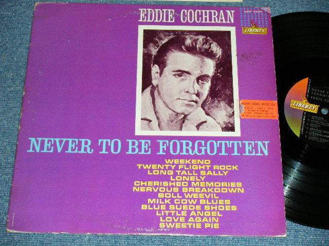 画像1: EDDIE COCHRAN - NEVER TO BE FORGETTEN ( Ex/Ex++ ) /1962 US ORIGINAL mono Used LP