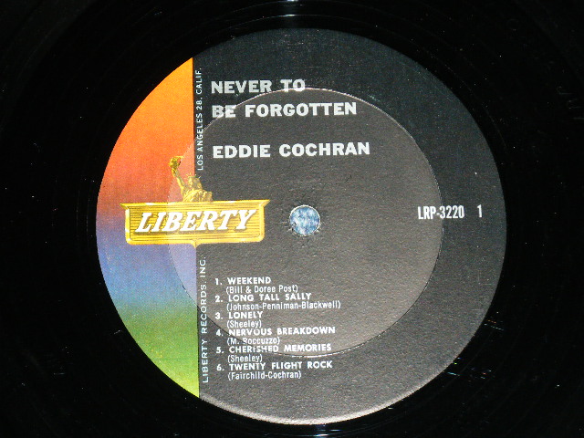 画像: EDDIE COCHRAN - NEVER TO BE FORGETTEN ( Ex-/Ex+ ) /1962 US ORIGINAL mono Used LP