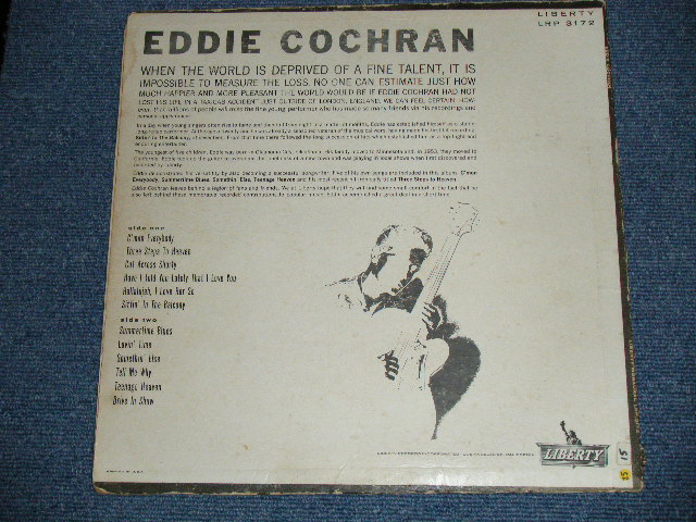 画像: EDDIE COCHRAN - EDDIE COCHRAN ( 2nd ALBUM : VG/Ex+) /1960 US ORIGINAL Audition Stamp Promo mono LP  