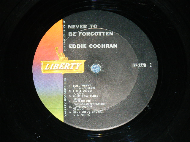 画像: EDDIE COCHRAN - NEVER TO BE FORGETTEN ( Ex++/Ex++ ) /1962 US ORIGINAL mono Used LP