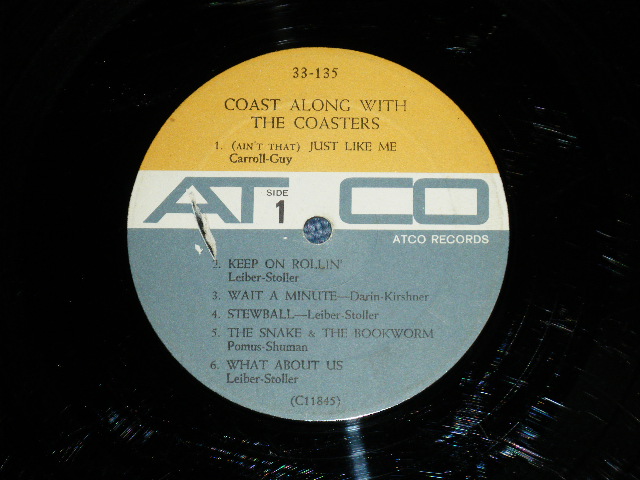 画像: THE COASTERS - COAST ALONG WITH THE COASTERS  ( VG++/VG++ ) / 1962 US AMERICA  ORIGINAL "GOLD & GRAY Color on LABEL" MONO Used LP  