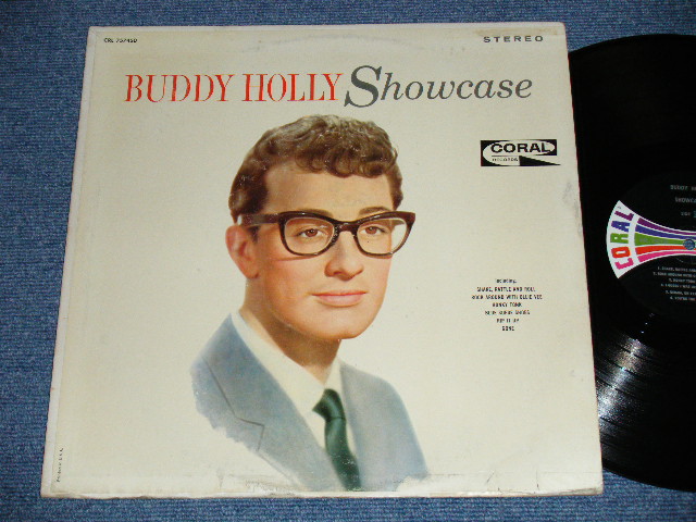 画像1: BUDDY HOLLY  -  SHOWCASE  ( Ex/Ex++)  / 1964 US ORIGINAL "BLACK with COLOR BAR LABEL" STEREO  Used LP  