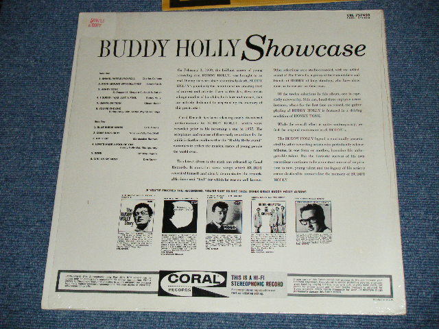 画像: BUDDY HOLLY  -  SHOWCASE  ( MINT-/MINT- )  / 1964 US ORIGINAL "BLACK with COLOR BAR LABEL" STEREO  Used LP  