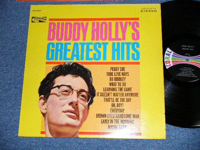 画像1: BUDDY HOLLY - GREATEST HITS  ( Ex+/Ex++ ) /  1967 US AMERICA ORIGINAL "MULI COLOR BAR on LABEL" STEREO Used  LP