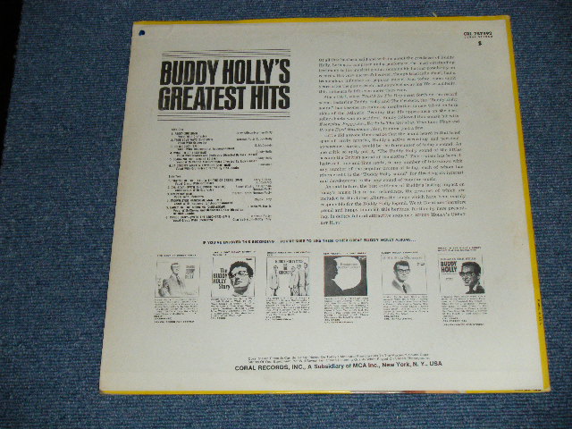 画像: BUDDY HOLLY - GREATEST HITS  ( Ex/Ex+ ) /  1967 US AMERICA ORIGINAL "MULI COLOR BAR on LABEL" STEREO Used  LP