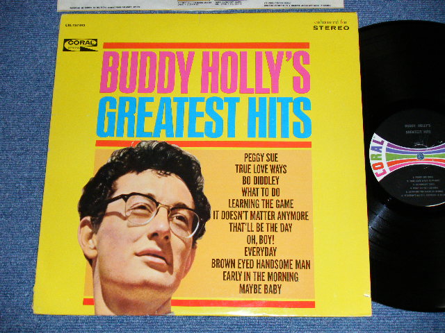 画像1: BUDDY HOLLY - GREATEST HITS  ( Ex++/Ex+++ ) /  1967 US AMERICA ORIGINAL "MULI COLOR BAR on LABEL" STEREO Used  LP