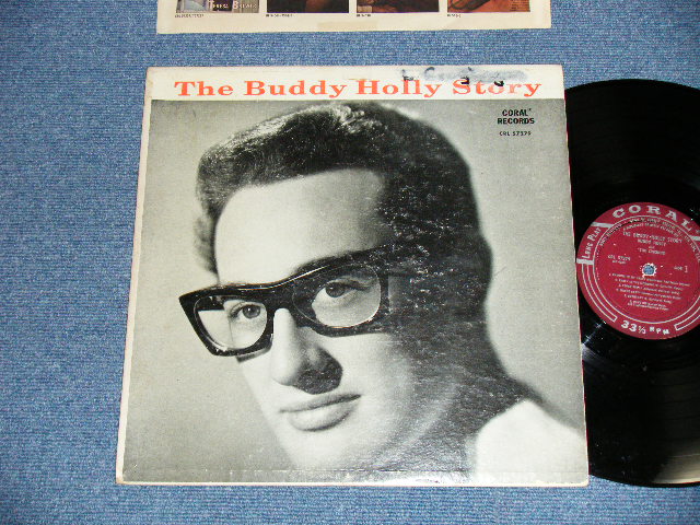 画像1: BUDDY HOLLY  - The BUDDY HOLLY STORY ( VG++/Edx- Looks:VG+ )  / 1959 US ORIGINAL "1st press RED&BLACK Printed on Back Cover / MAROON  LABEL" MONO  Used LP  