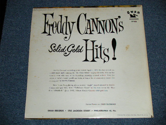 画像: FREDDY CANNON -  SOLID GOLD HITS! ( Ex++,Ex/MINT- ) / 1961 US AMERICA ORIGINAL MONO Used LP 
