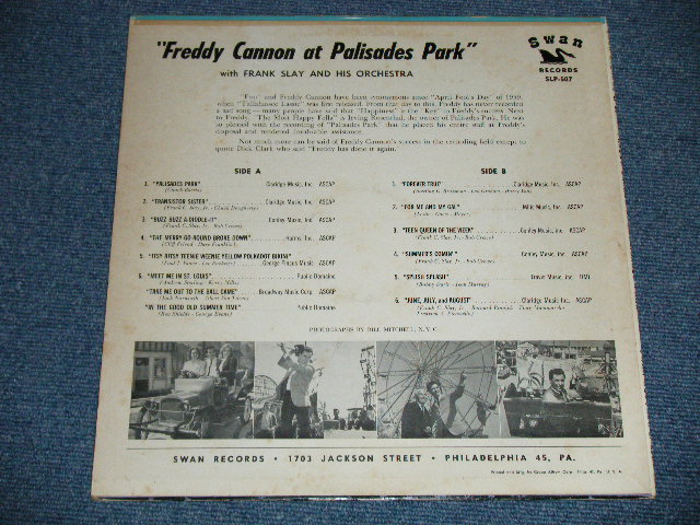 画像: FREDDY CANNON - PALISADES PARK ( Ex+,Ex++/Ex++ Looks:Ex+ ) / 1962 US AMERICA ORIGINAL MONO Used LP 