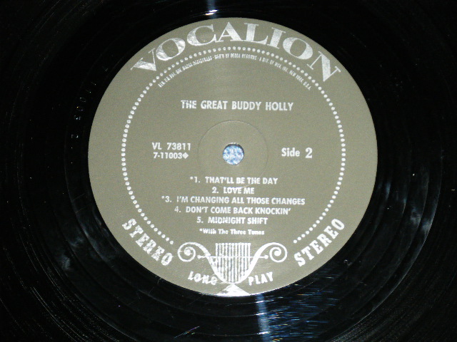 画像: BUDDY HOLLY  - The GREAT BUDDY HOLLY   ( RE-Package of "THAT'LL BE THE DAY" :Ex++/MINT- )  / 1967 US AMERICA STEREO  Used LP  