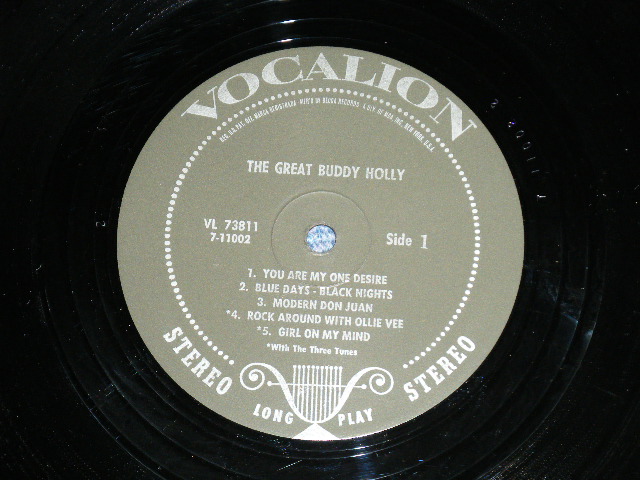 画像: BUDDY HOLLY  - The GREAT BUDDY HOLLY   ( RE-Package of "THAT'LL BE THE DAY" :Ex++/MINT- )  / 1967 US AMERICA STEREO  Used LP  