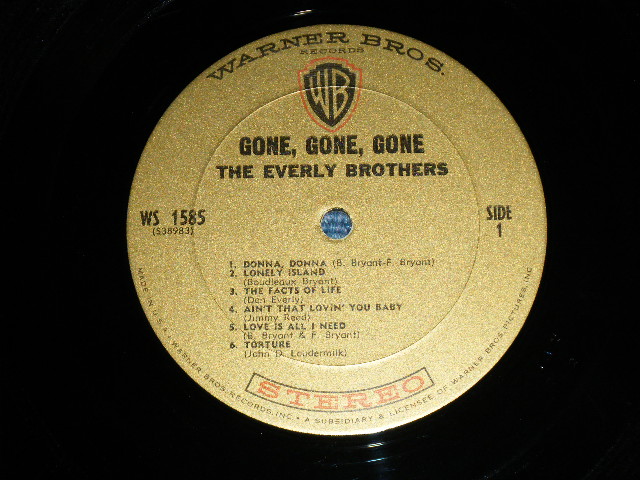 画像: The EVERLY BROTHERS - GONE GONE GONE (Ex++/Ex+++)  / 1965 US AMERICA ORIGINAL STEREO Used LP  