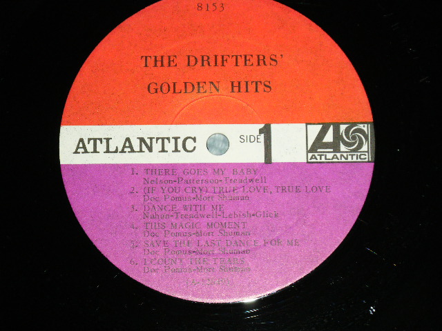 画像: THE DRIFTERS - GOLDEN HITS ( Ex++/Ex+++ ) / 1968 US AMERICA ORIGINAL "RED&PURPLE Label" MONO Used LP 