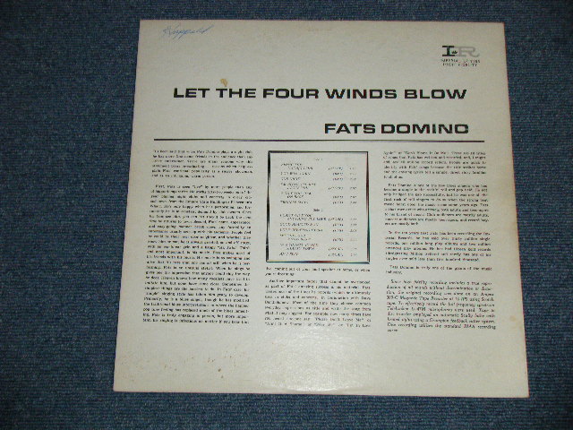 画像: FATS DOMINO - LET THE FOUR WINDS BLOW (Ex+/Ex++)  / 1961 US AMERICA ORIGINAL "1st Press 5 STARS Label"  MONO Used  LP 