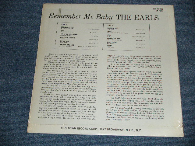 画像: The EARLS - REMEMBER ME BABY   (MINT-/Ex+++) / 1970's  US AMERICA REISSUE Used LP