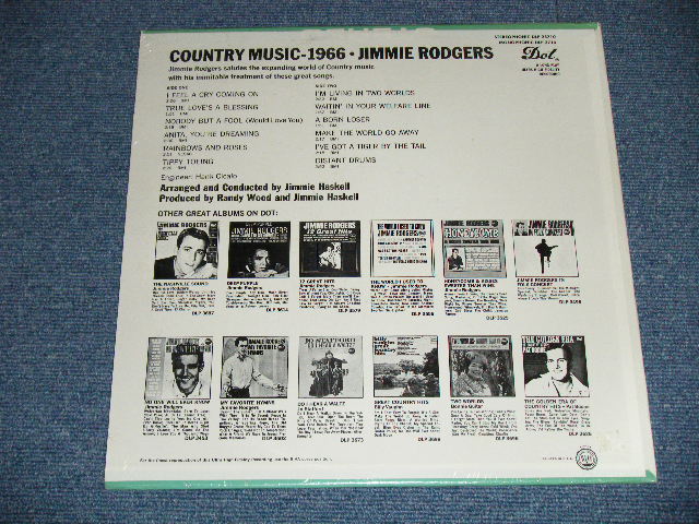 画像: JIMMIE RODGERS - COUNTRY MUSIC 1966 / 1966 US AMERICA  ORIGINAL "Brand New Sea+led" LP