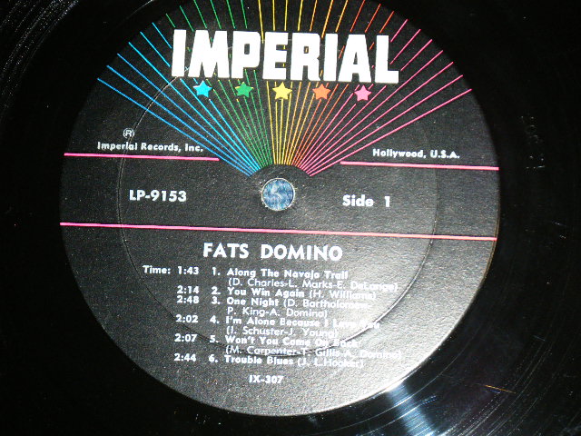 画像: FATS DOMINO - LET THE FOUR WINDS BLOW (Ex+++/MINT-)  / 1961 US AMERICA ORIGINAL "1st Press 5 STARS Label"  MONO Used  LP 