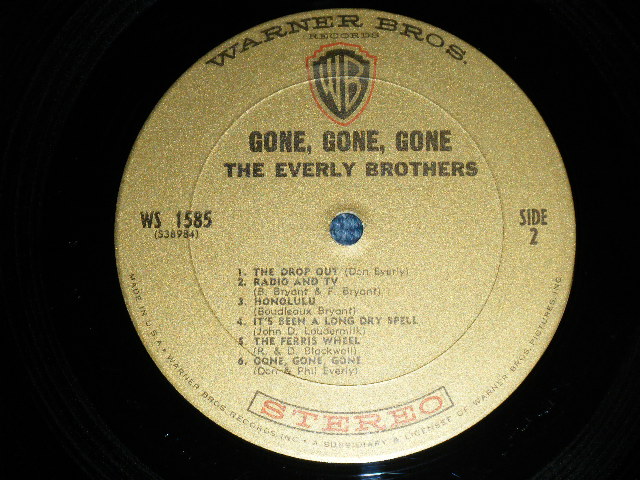 画像: The EVERLY BROTHERS - GONE GONE GONE (Ex++/Ex+++)  / 1965 US AMERICA ORIGINAL STEREO Used LP  
