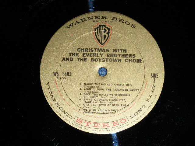 画像: The EVERLY BROTHERS and The BOYS TOWN CHOIR - CHRISTMAS WITH The EVERLY BROTHERS (Ex+++/Ex+++ Looks:MINT-)  / 1962 US AMERICA ORIGINAL STEREO Used LP  