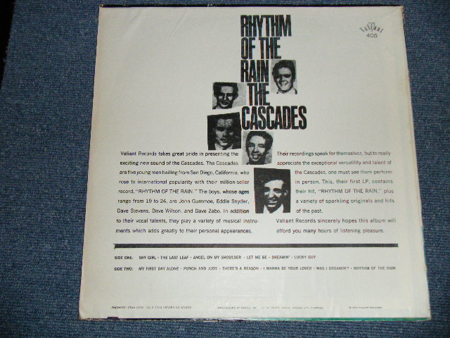 画像: THE CASCADES - RHYTHM OF THE RAIN ( Ex++/Ex+++ Looks:Ex+) / 1963 US AMERICA ORIGINAL STEREO LP 