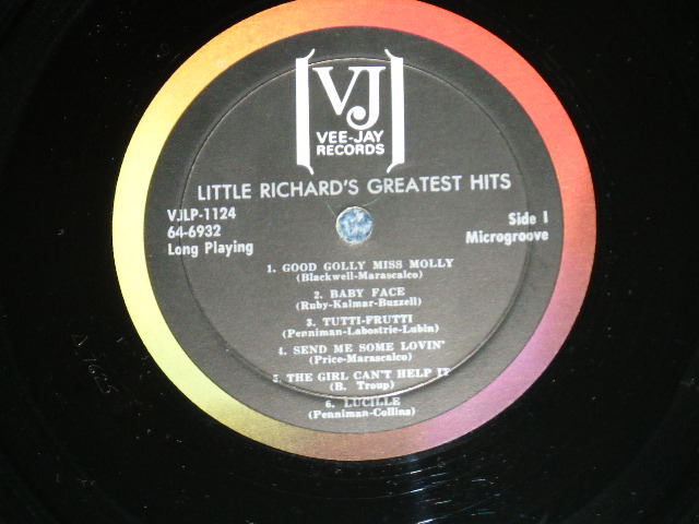 画像: LITTLE RICHARD - HIS GREATEST HITS ( RE-RECORDED : Ex-/Ex++ )/ 1980's  US AMERICA REISSUE 2nd PRESS  Used LP 