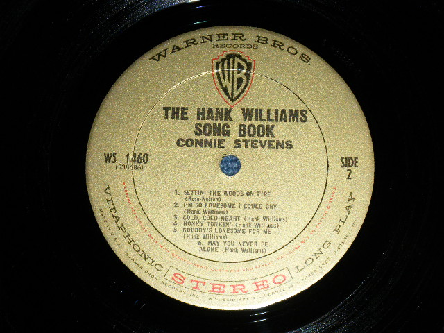 画像: CONNIE STEVENS - THE HANK WILLIAMS SONG BOOK ( Ex++/Ex+++ )/ 1962 US ORIGINAL STEREO LP  