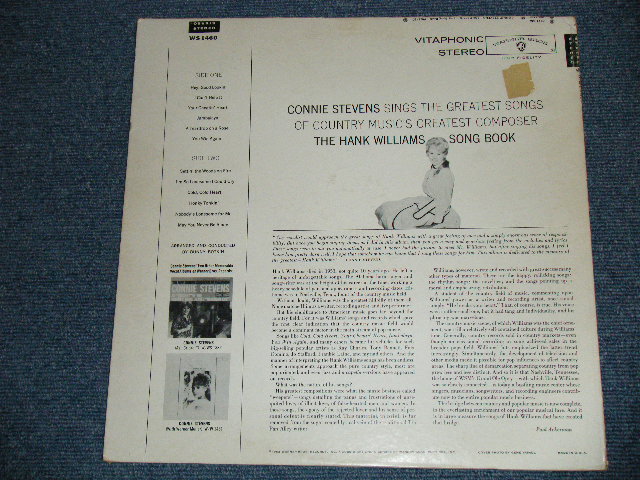 画像: CONNIE STEVENS - THE HANK WILLIAMS SONG BOOK ( Ex++/Ex+++ )/ 1962 US ORIGINAL STEREO LP  